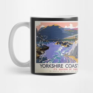 Travel - Yorkshire Coast by Rail Advertising Mug
